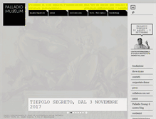 Tablet Screenshot of palladiomuseum.org